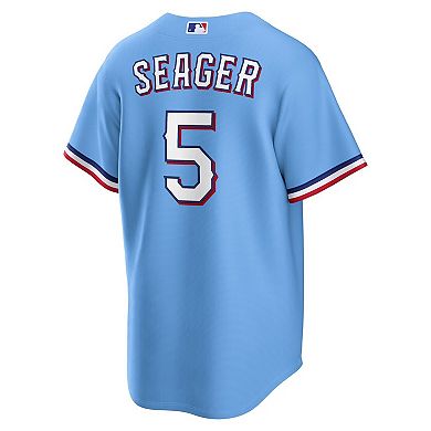 Men's Nike Corey Seager Light Blue Texas Rangers Alternate Replica Jersey