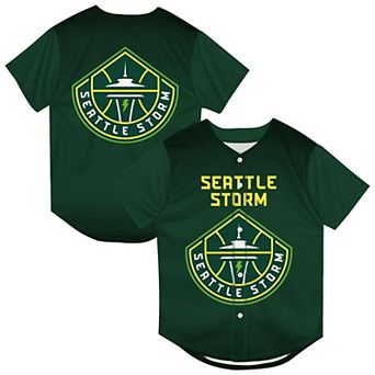 Youth Outerstuff Green Seattle Storm Mascot Friend Mesh Fashion Jersey