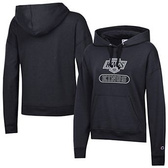 Women's Champion Black Los Angeles Kings Arched Pill Box Hoodie