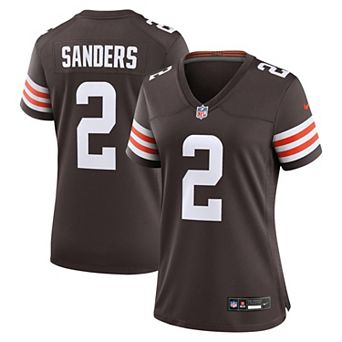 Women's Nike Shedeur Sanders Brown Cleveland Browns Team Game Jersey