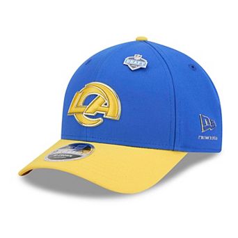 Men's New Era Royal/Gold Los Angeles Rams 2026 NFL Draft 9FORTY M-Crown Adjustable Hat