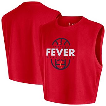 Women's Nike Red Indiana Fever 2026 Authentic On-Court Sleeveless Cropped T-Shirt