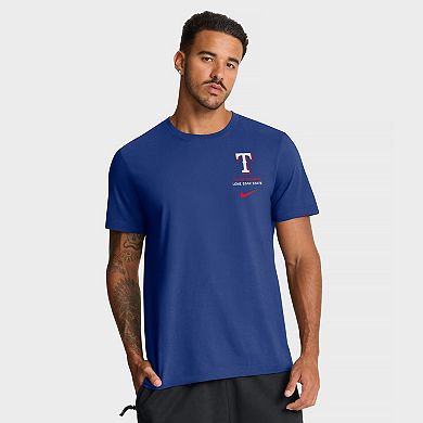 Men's Nike Royal Texas Rangers Primetime 2-Hit T-Shirt