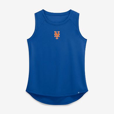 Women's Fanatics Royal New York Mets Draped Mesh Back Performance Tank Top