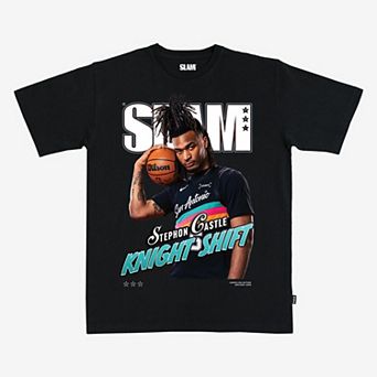 Unisex SLAM Stephon Castle Black San Antonio Spurs Cover T-Shirt