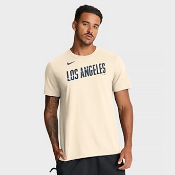Men's Nike Cream Los Angeles Dodgers City Connect Wordmark T-Shirt