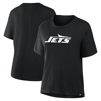 Women's Fanatics Black New York Jets Essential Legacy T-Shirt