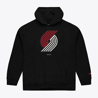 Men's Mitchell & Ness Black Portland Trail Blazers Fleece Hoodie