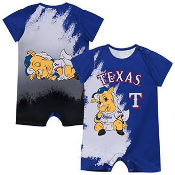 Infant Outerstuff Blue Texas Rangers Baby Mascot Bodysuit