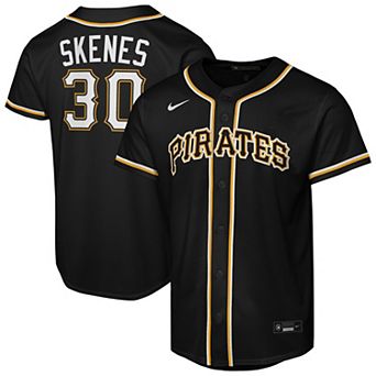Youth Nike Paul Skenes Black Pittsburgh Pirates Fashion Replica Player Jersey
