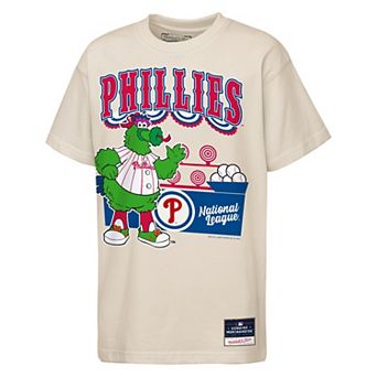 Youth Mitchell & Ness Cream Philadelphia Phillies Step Back Up Mascot T-Shirt