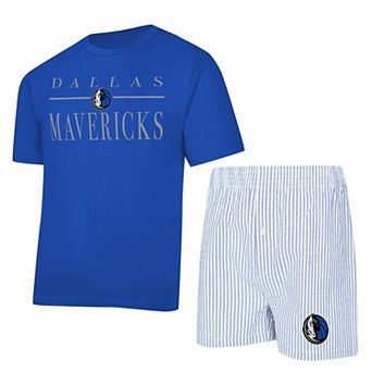 Women's Concepts Sport Blue/White Dallas Mavericks Copeland T-Shirt & Shorts Sleep Set