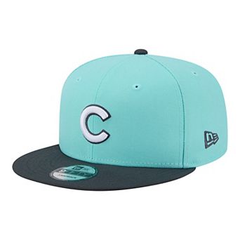 Men's New Era Turquoise/Charcoal Chicago Cubs Two-Tone Color Pack 9FIFTY Snapback Hat