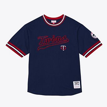 Men's Mitchell & Ness Navy Minnesota Twins Wild Pitch Ringer T-Shirt