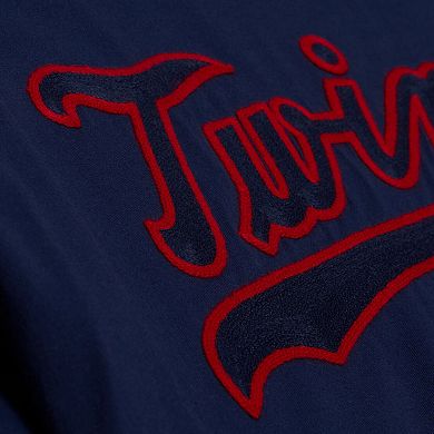 Men's Mitchell & Ness Navy Minnesota Twins Wild Pitch Ringer T-Shirt