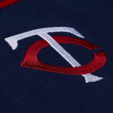 Men's Mitchell & Ness Navy Minnesota Twins Wild Pitch Ringer T-Shirt