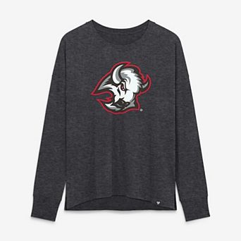Women's Fanatics Heather Charcoal Buffalo Sabres Competition Legacy Long Sleeve T-Shirt