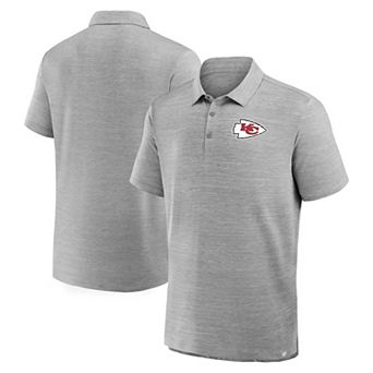 Men's Fanatics Heather Gray Kansas City Chiefs Clutch Polo