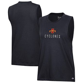 Women's Champion Black Iowa State Cyclones Lifestyle Tank Top