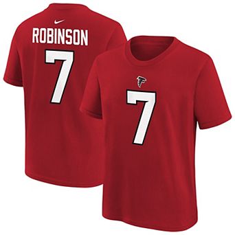 Youth Nike Bijan Robinson Red Atlanta Falcons Name & Number T-Shirt