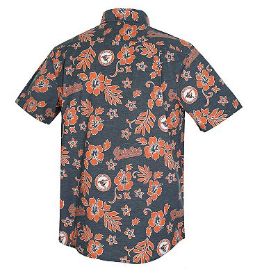 Men's Reyn Spooner Black Baltimore Orioles Cooperstown Kekai Performance Button-Down Tri-Blend Top