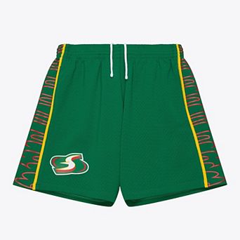 Men's Mitchell & Ness Green Seattle Storm 2007 Swingman Shorts - Court Origins