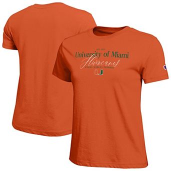 Women's Champion Orange Miami Hurricanes Lifestyle T-Shirt