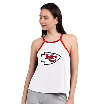 Women's G-III 4Her by Carl Banks White Kansas City Chiefs Redemption Win Slub Tank Top