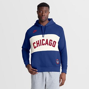Men's Nike Royal Chicago Cubs 1978 Cooperstown Collection Legacy Color-Block Hoodie