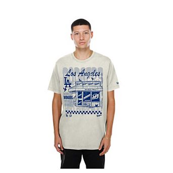 Men's New Era Cream Los Angeles Dodgers Injection Lifestyle Foodie Fashion T-Shirt
