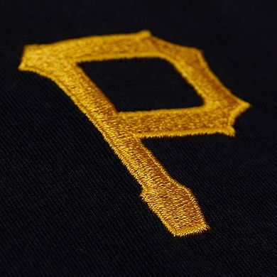 Men's Mitchell & Ness Black Pittsburgh Pirates Wild Pitch Ringer T-Shirt