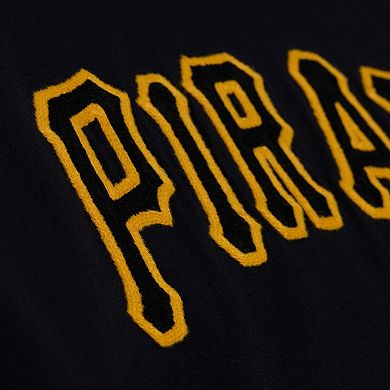 Men's Mitchell & Ness Black Pittsburgh Pirates Wild Pitch Ringer T-Shirt
