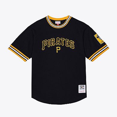 Men's Mitchell & Ness Black Pittsburgh Pirates Wild Pitch Ringer T-Shirt