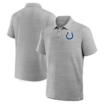 Men's Fanatics Heather Gray Indianapolis Colts Clutch Polo