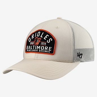 Men's '47 Cream Baltimore Orioles Leland Adjustable Trucker Hat