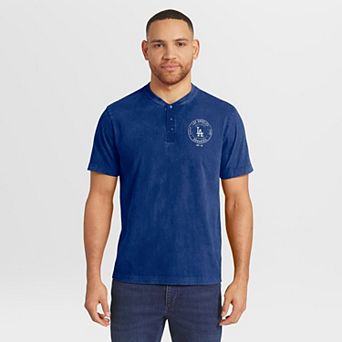 Men's Darius Rucker Collection by Fanatics Royal Los Angeles Dodgers Washed Henley Shirt