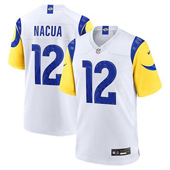 Men's Nike Puka Nacua White Los Angeles Rams White Game Player Jersey
