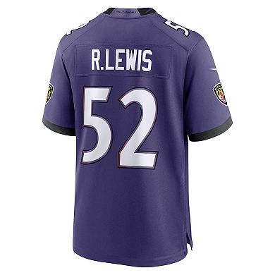 Men's Nike Ray Lewis Purple Baltimore Ravens Team Retired Player Game Jersey