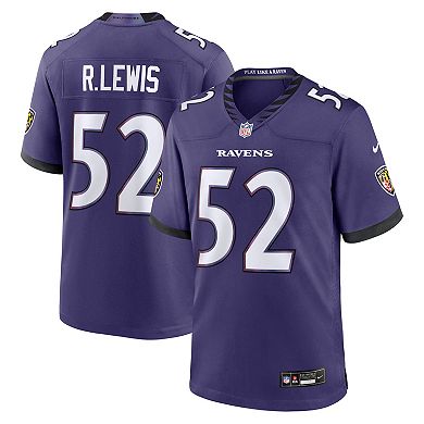 Men's Nike Ray Lewis Purple Baltimore Ravens Team Retired Player Game Jersey