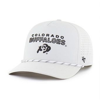 Men's '47 White Colorado Buffaloes Forward Vent Hitch Rope Adjustable Hat