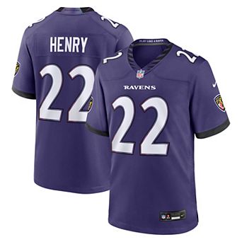 Men's Nike Derrick Henry Purple Baltimore Ravens Team Game Jersey