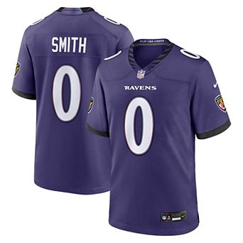 Men's Nike Roquan Smith Purple Baltimore Ravens Team Game Jersey