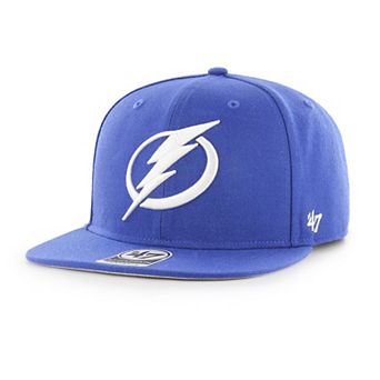 Men's '47 Blue Tampa Bay Lightning No Shot Captain Snapback Hat