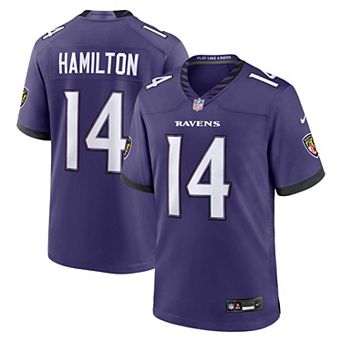 Men's Nike Kyle Hamilton Purple Baltimore Ravens Team Game Jersey
