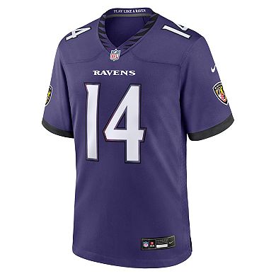 Men's Nike Kyle Hamilton Purple Baltimore Ravens Team Game Jersey