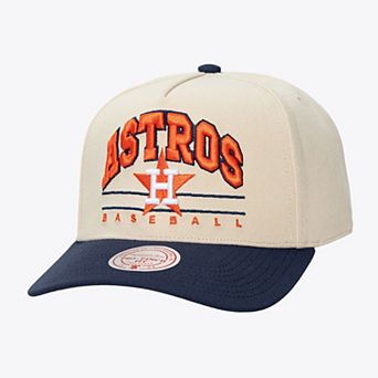 Unisex Mitchell & Ness Cream Houston Astros Retro Arch Pro Pinch Adjustable Hat