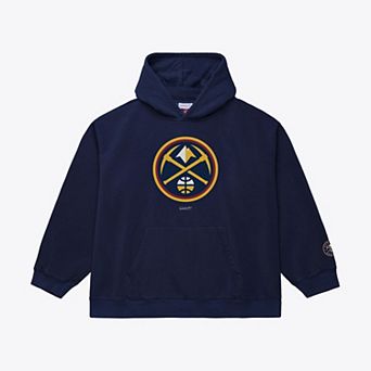 Men's Mitchell & Ness Navy Denver Nuggets Fleece Hoodie