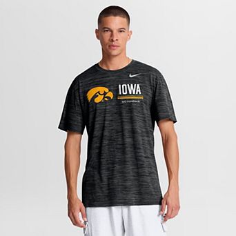 Men's Nike Black Iowa Hawkeyes Sideline Velocity Dri-FIT T-Shirt