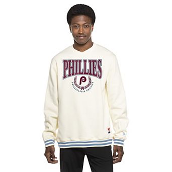 Men's New Era White Philadelphia Phillies Throwback Sweatshirt