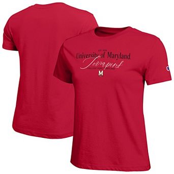 Women's Champion Red Maryland Terrapins Lifestyle T-Shirt